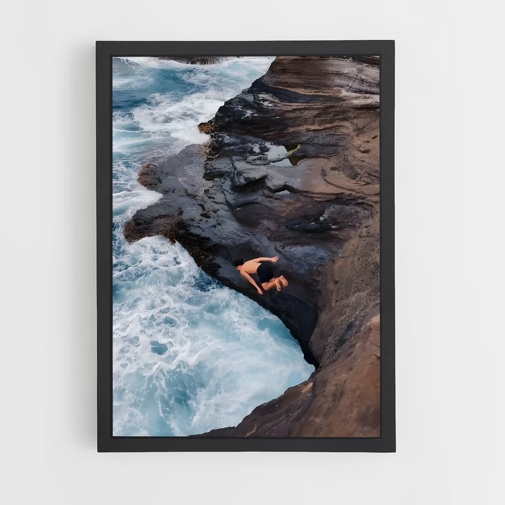 Poster Saut de Falaises – affiche Plongeon de falaise (vue 2)